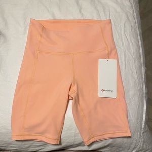 Lululemon Ribbed Contoured HR biker shorts 8”